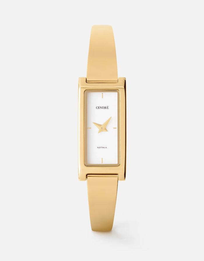 Cendre - Mara Watch - White - 14K Gold