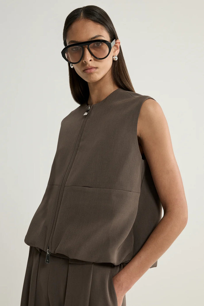Elka - Margot Vest - Taupe