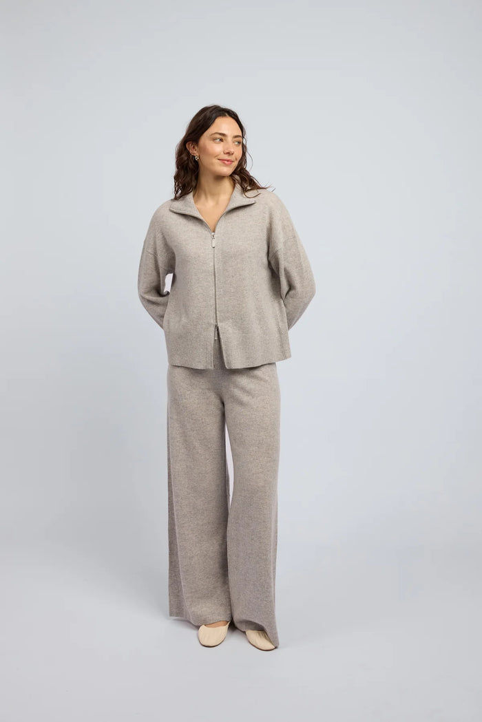 Huntly- Margot Zip Jacket- Grey