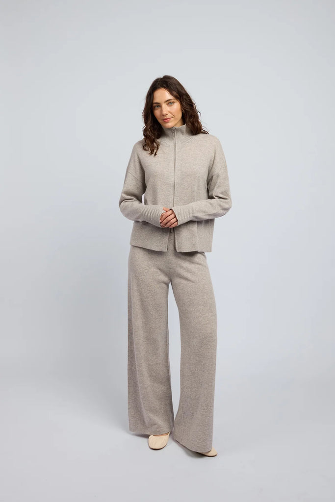 Huntly- Margot Zip Jacket- Grey