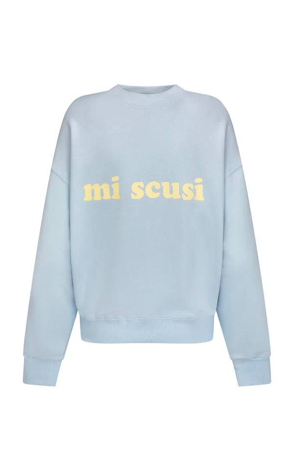 Araminta James - Mi Scusi Sweatshirt - Washed Glacier