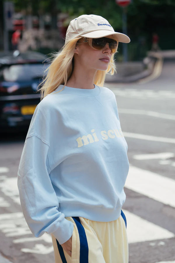 Araminta James - Mi Scusi Sweatshirt - Washed Glacier
