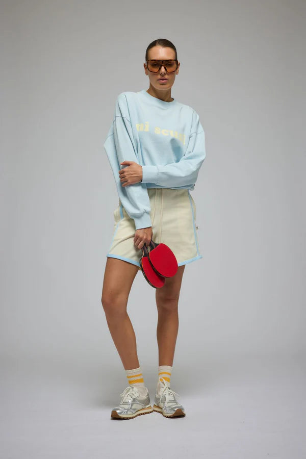 Araminta James - Mi Scusi Sweatshirt - Washed Glacier