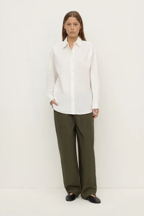 Assembly - Micha Poplin L/S Shirt - White