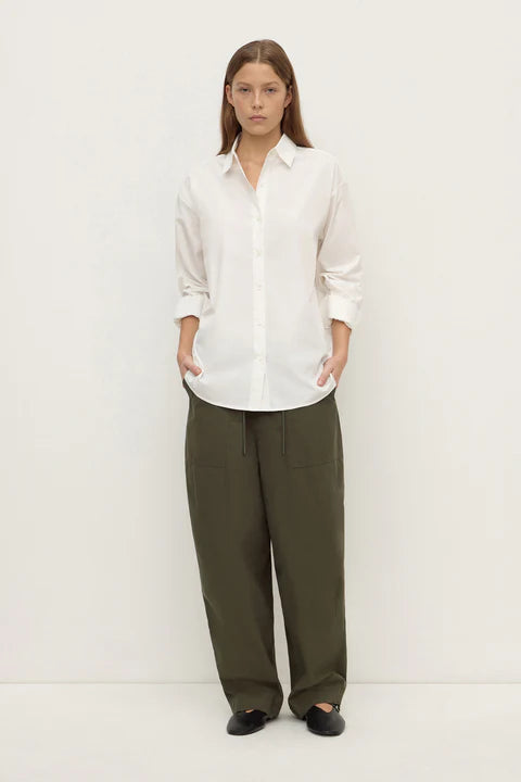 Assembly - Micha Poplin L/S Shirt - White