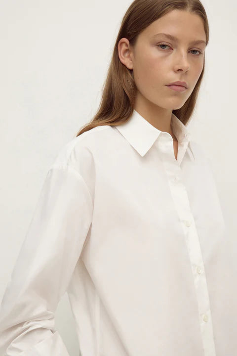 Assembly - Micha Poplin L/S Shirt - White
