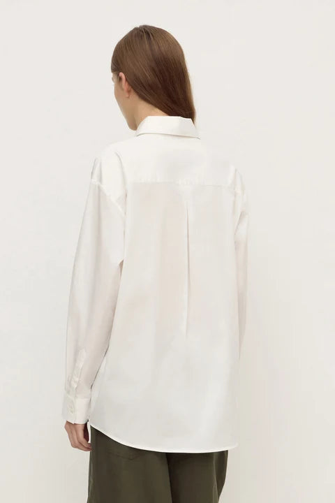 Assembly - Micha Poplin L/S Shirt - White