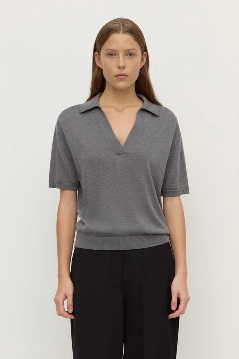 Assembly - Mira Polo - Dark Grey Marle
