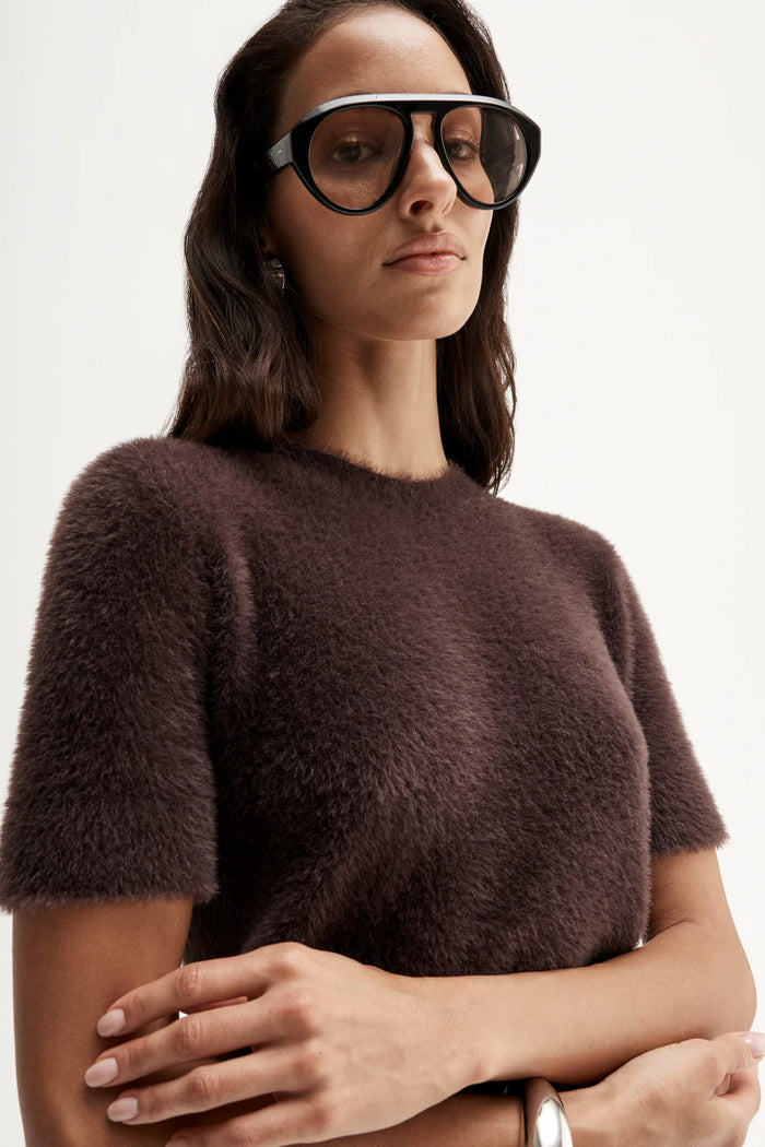 Elka - Mochi Knit Tee - Shiraz