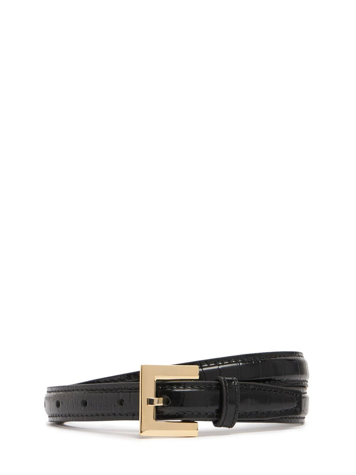 Anine Bing - Nicola Belt - Black Patent