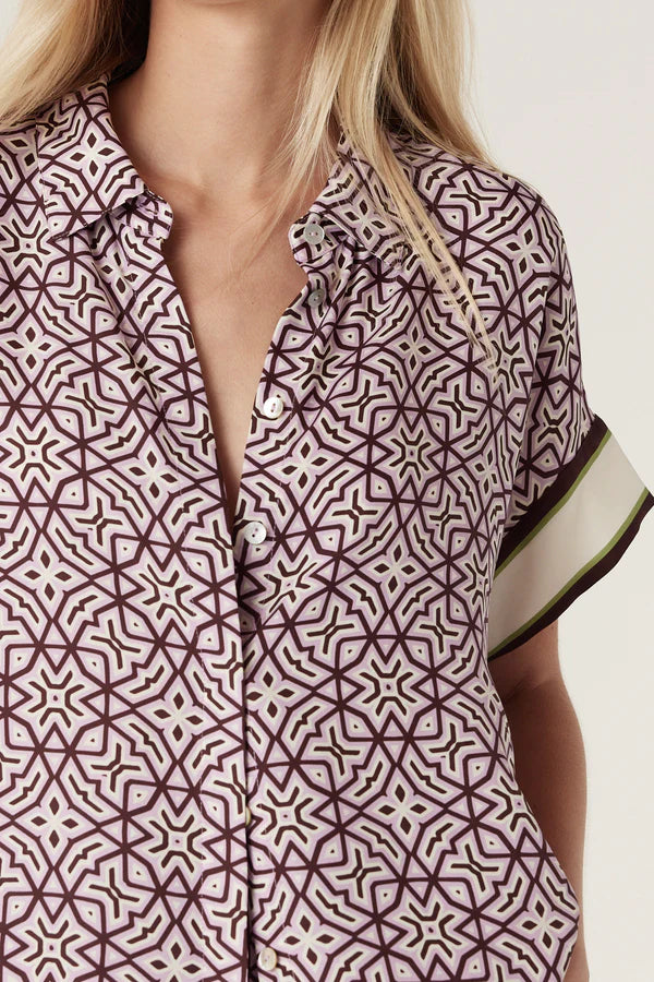 Cable - Nova Blouse - Lattice Print