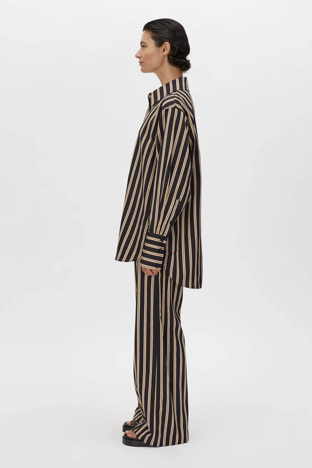 Camilla and Marc - Novella Shirt - Blk/Bronze Stripe