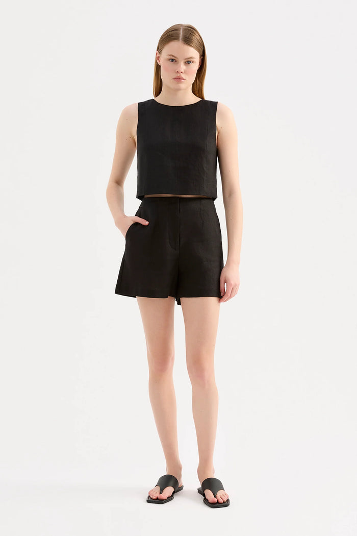 Nude Lucy - Marli Linen Short - Black
