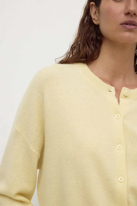Assembly- Odelle Cashmere Cardigan- Butter yellow