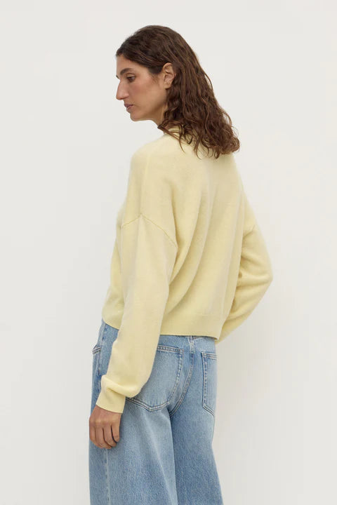 Assembly- Odelle Cashmere Cardigan- Butter yellow