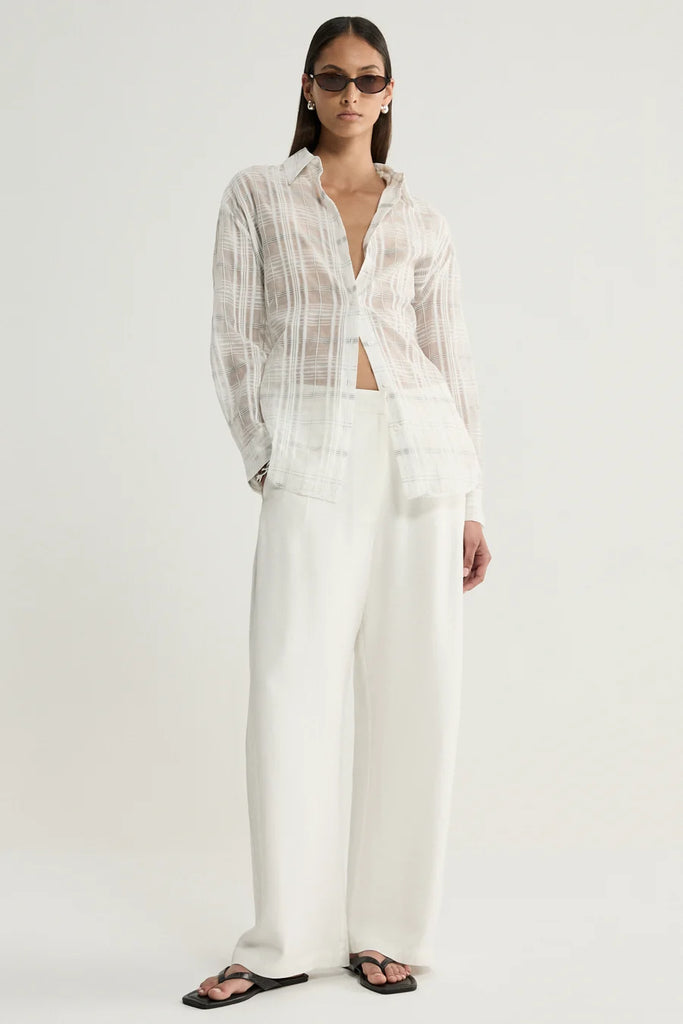 Elka - Onyx Shirt - White Check