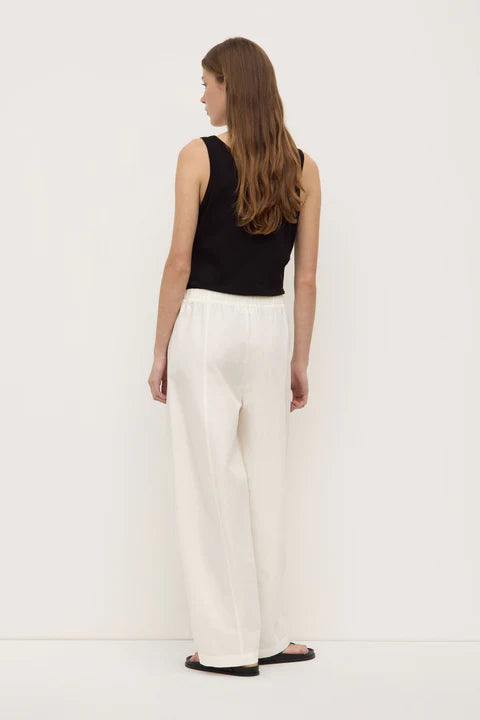 Assembly - Loxley Cotton Blend Pant - White