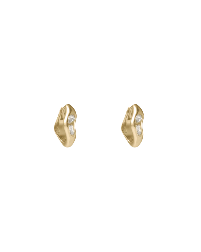 Kirsten Ash - Place Hoops - 18K Gold Plated Set earrings