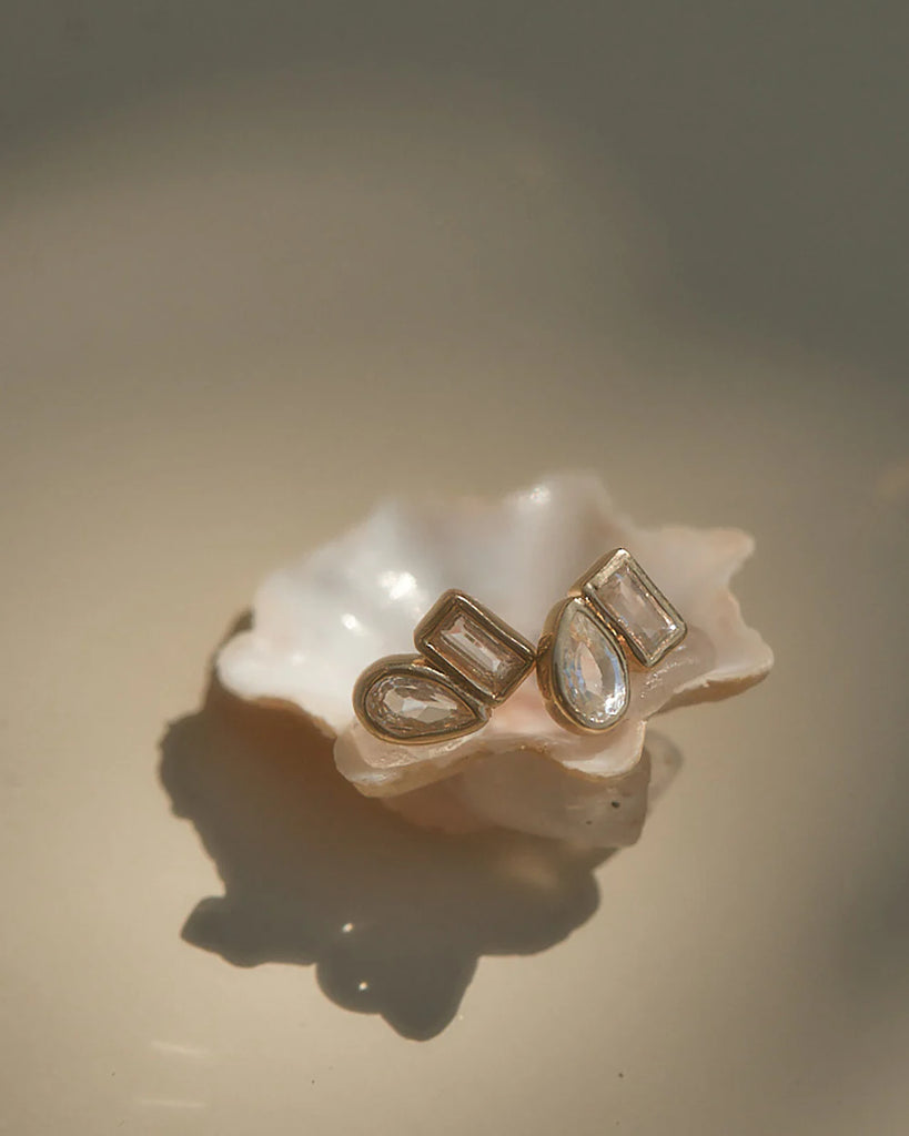 Kirsten Ash - Place Studs - 18K Gold Plated Set