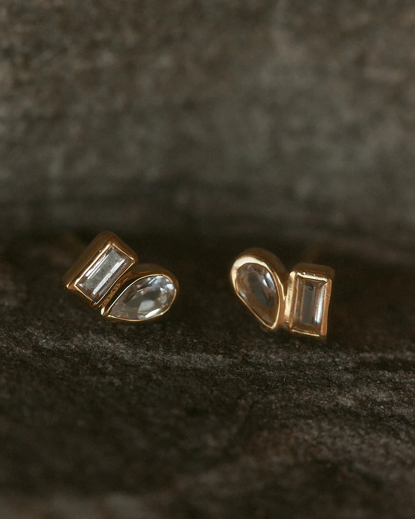 Kirsten Ash - Place Studs - 18K Gold Plated Set