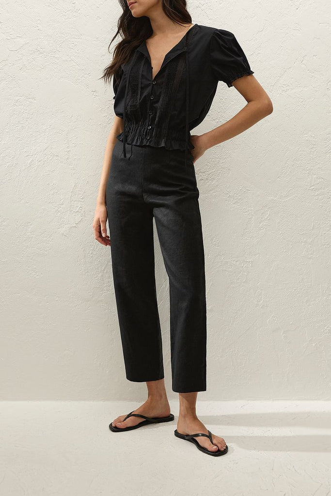 Faithfull The Brand - FIORA BLOUSE - FRESCO LACE BLACK