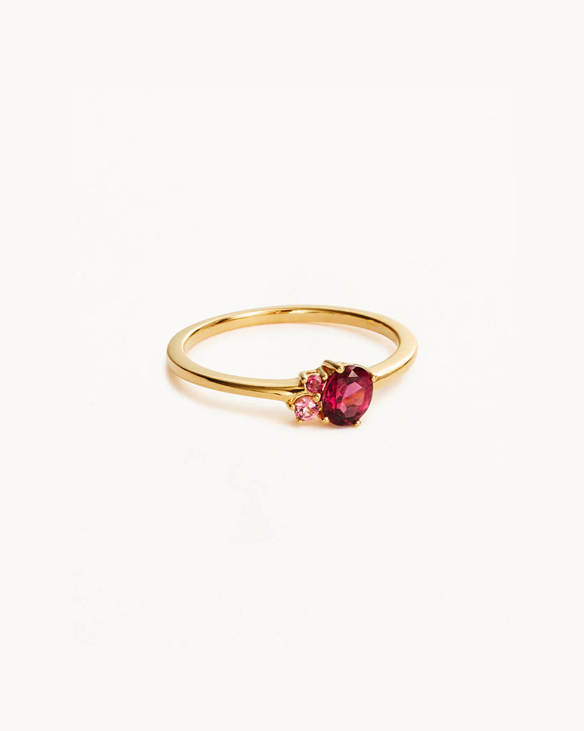 BY CHARLOTTE- 18K GOLD VERMEIL-KINDRED BIRTHSTONE-RING-JULY