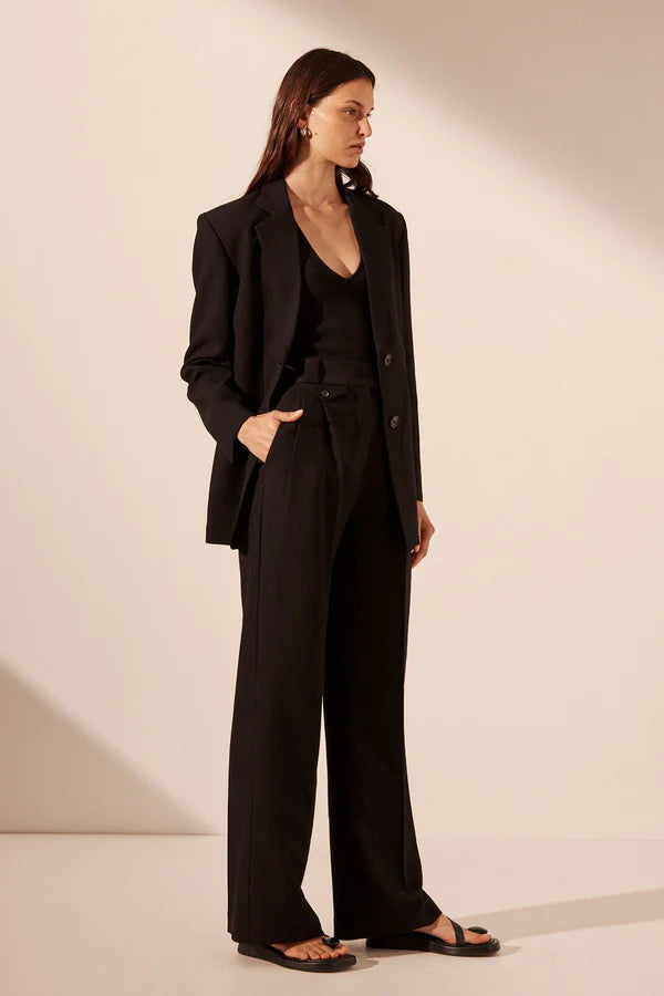 Shona Joy - Irena Oversized Tailored Blazer - Black