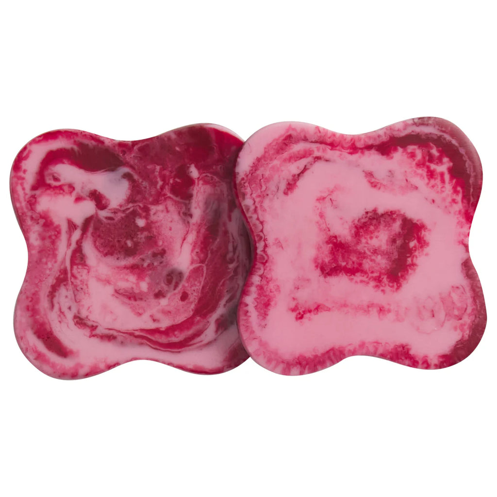 Sage x Clare - Malorie Coaster Set of 2 - Crimson