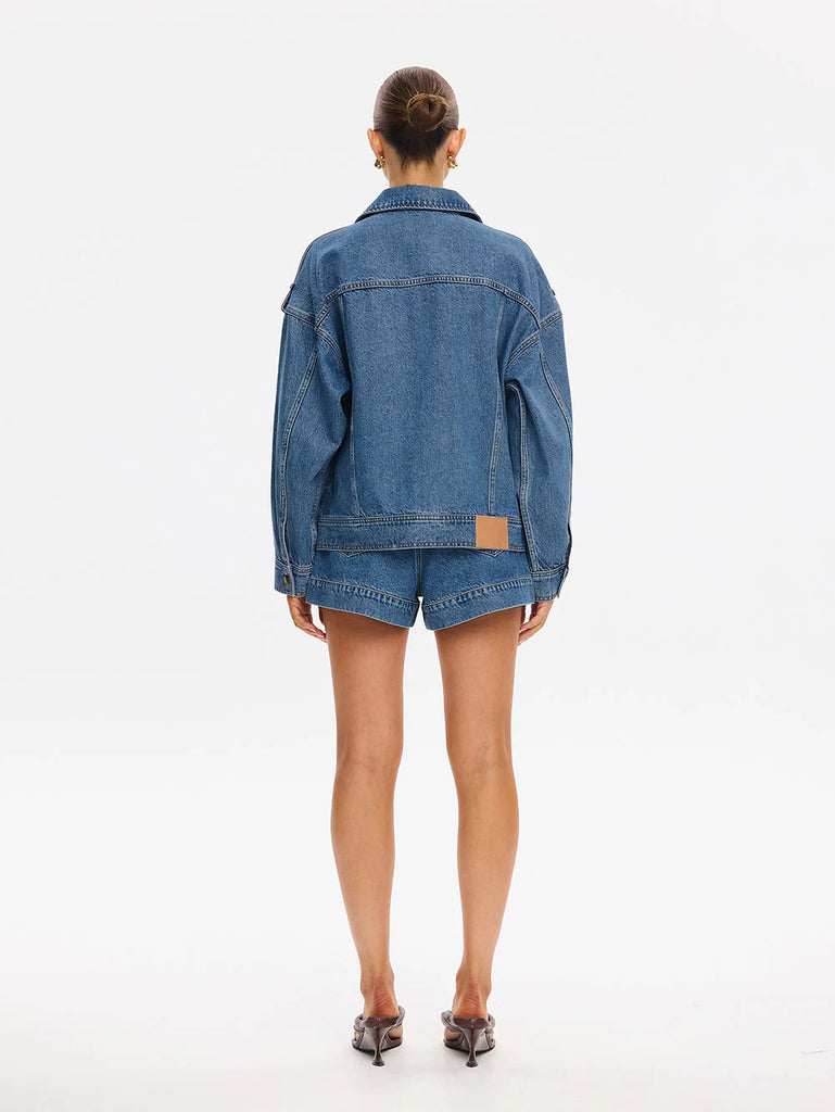 Kivari- Rita Denim Jacket- Drift Blue