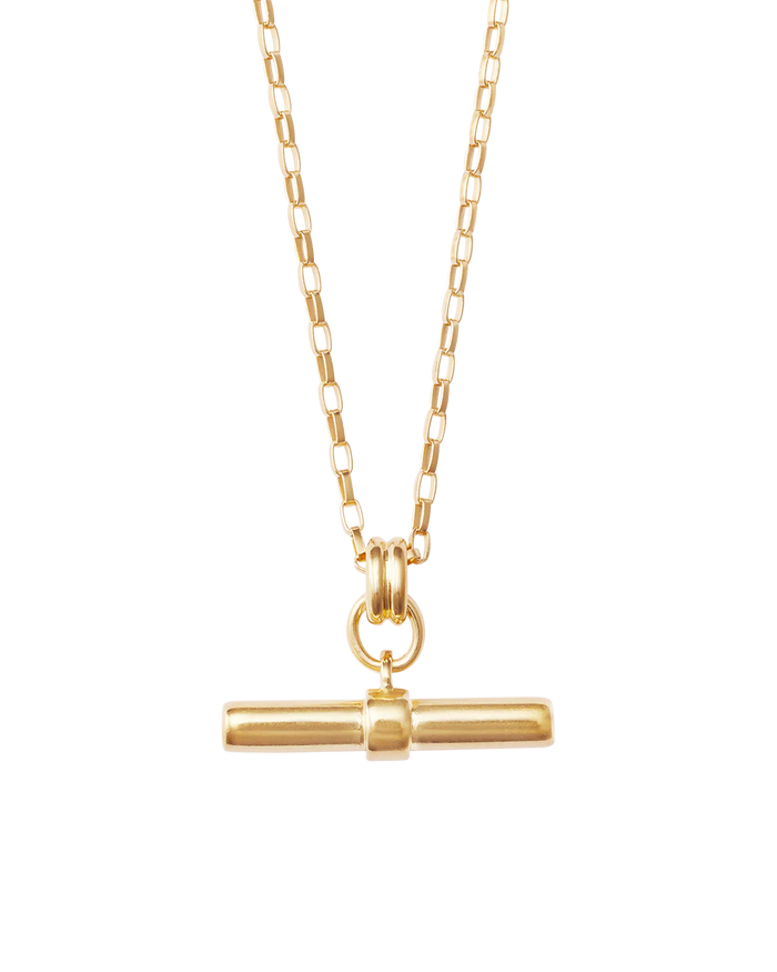 Kirstin Ash - Roam T-Bar Necklace -18k Gold Vermeil