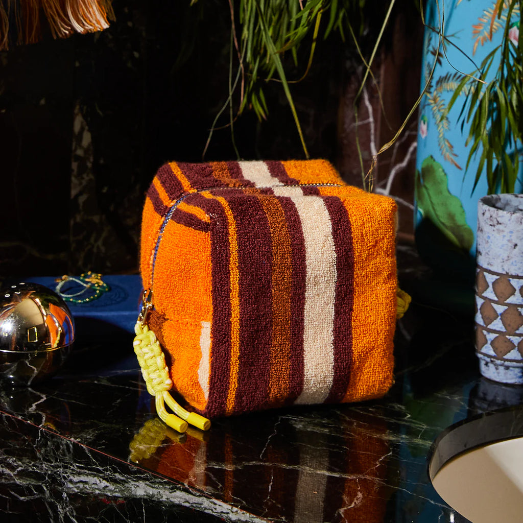 Sage x Clare - Nicolette Terry Pouch - Russet Small