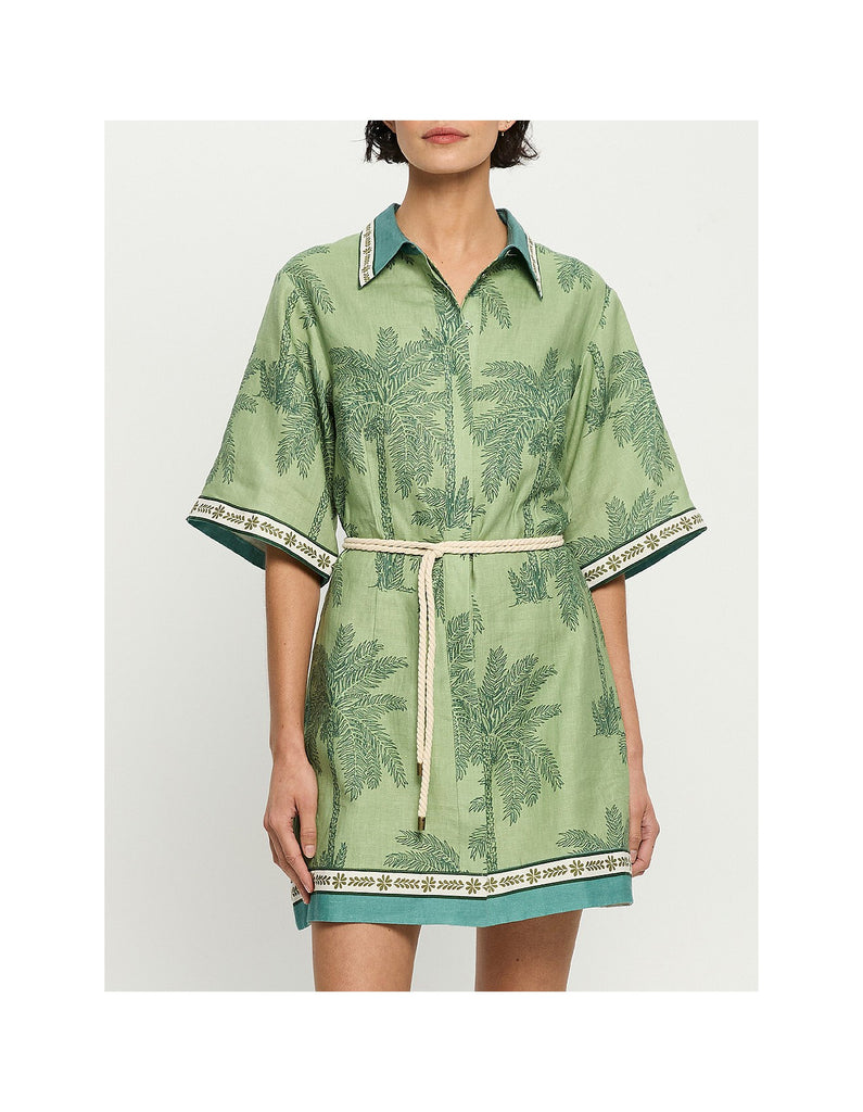 Kivari- Alani Mini Shirt Dress- Alani