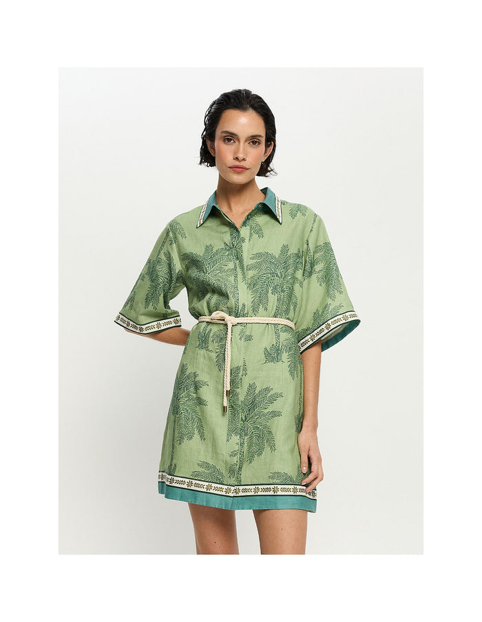 Kivari- Alani Mini Shirt Dress- Alani