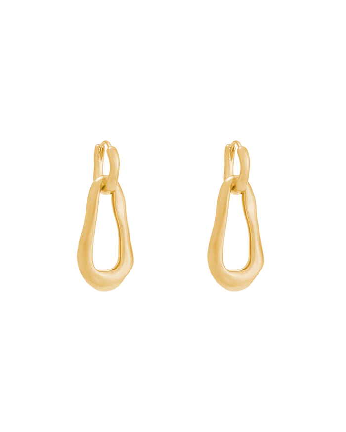 Kirstin Ash - Shift Hoops -18k Gold Vermeil