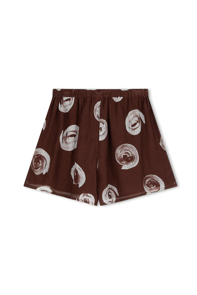Zulu & Zephyr - Cocoa Swirl Textured Short - Cocoa Swirl