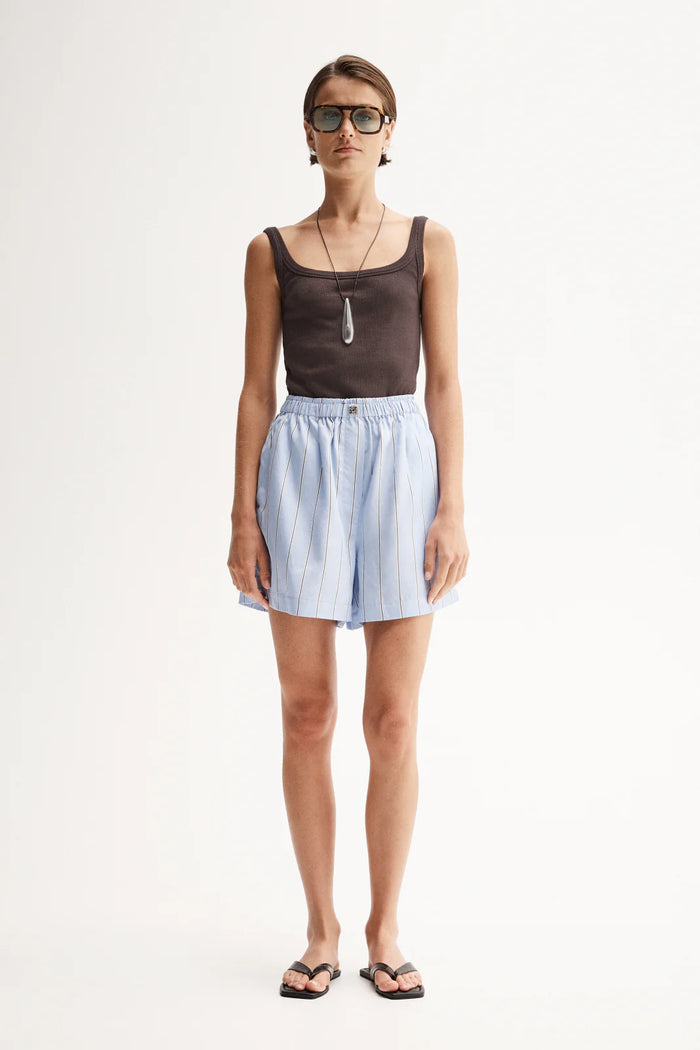Elka- Henry Stripe Short- Blue Stripe