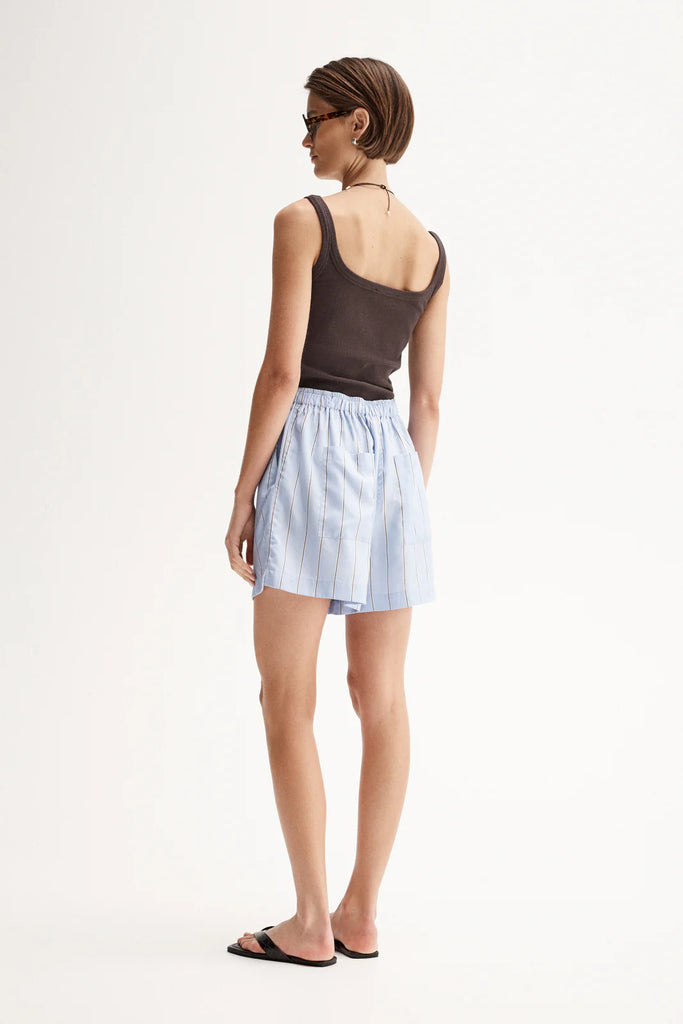 Elka- Henry Stripe Short- Blue Stripe