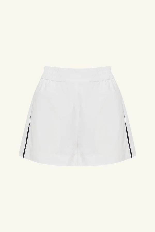 SHONA JOY- MORTON CONTRAST SHORT-WHITE
