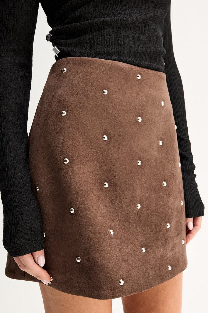 Elka - Avenue Mini Skirt - Mocha