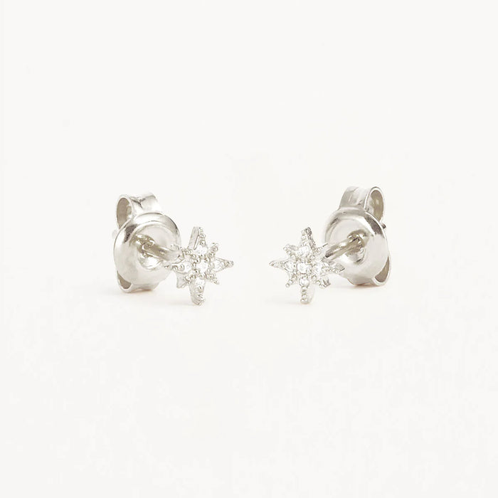By Charlotte - Starlight Earrings - Silver