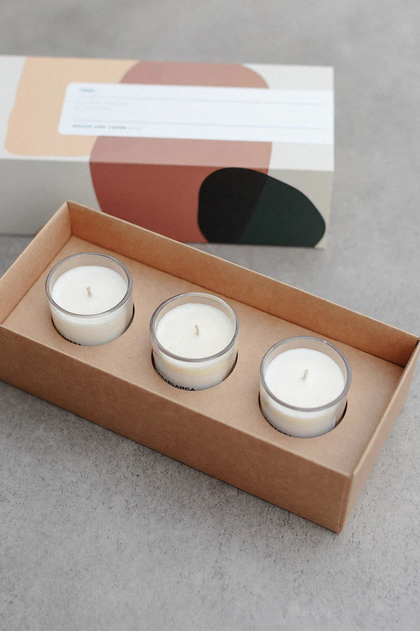 Grace and James Bare Trio Pack 15hr candles
