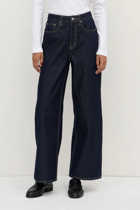 Assembly- Wide Leg Jean- Rinse