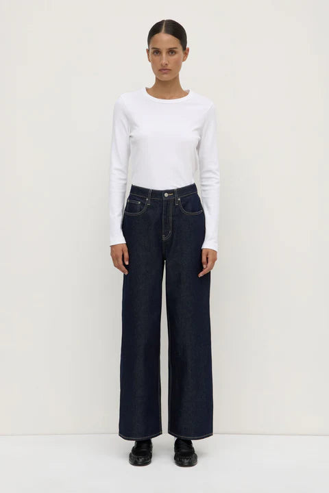 Assembly- Wide Leg Jean- Rinse