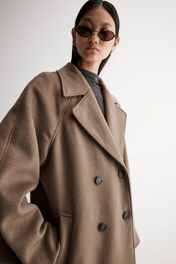 Elka - Winona Coat - Dark Camel