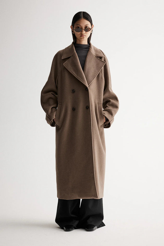 Elka - Winona Coat - Dark Camel