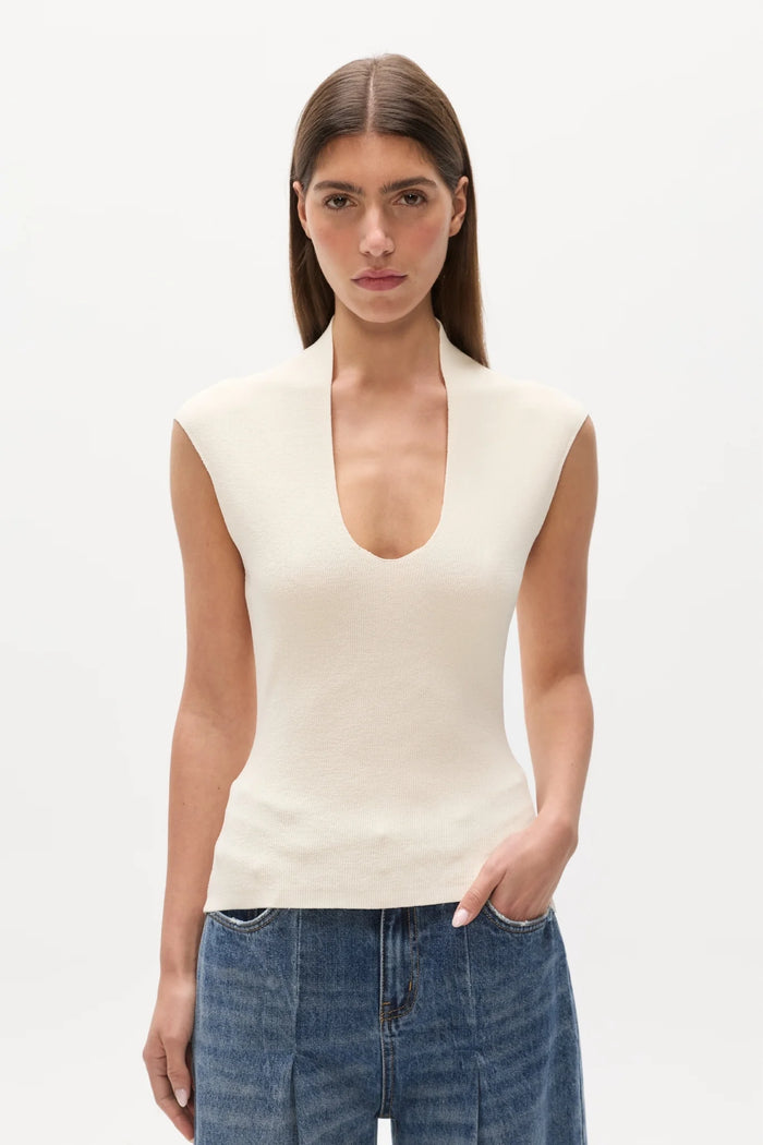 Bayse- Zelia Top- Ivory