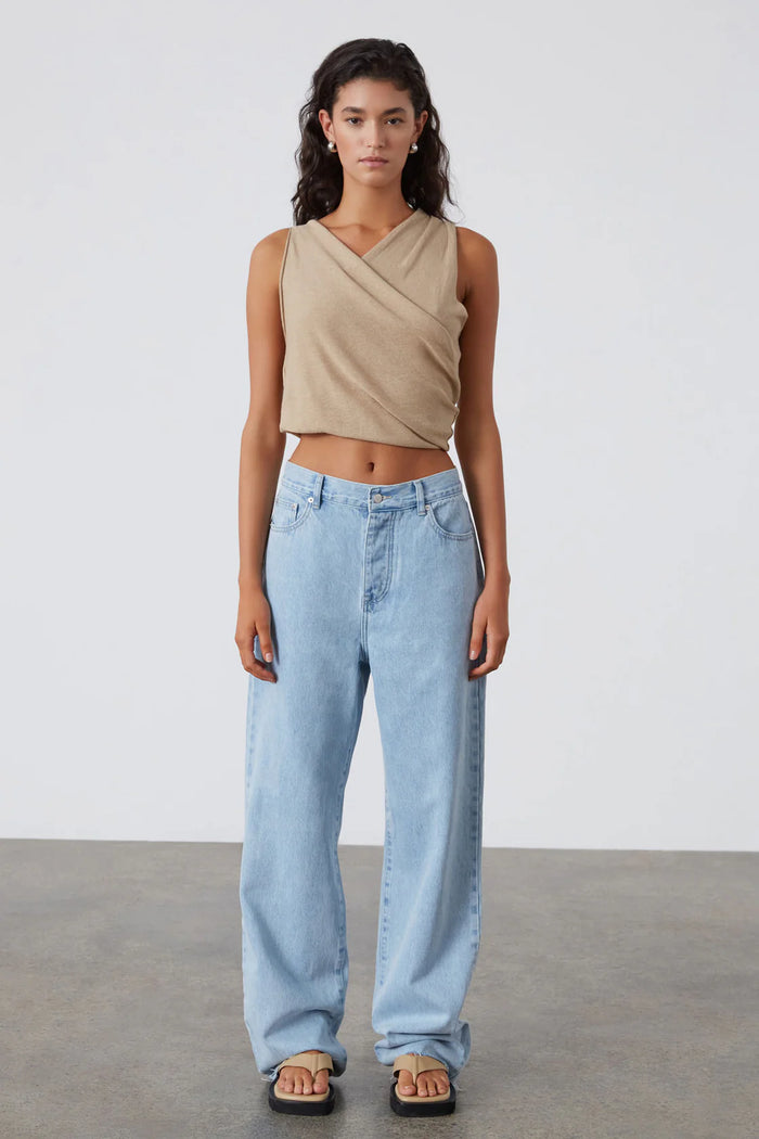 Zulu and Zephyr- Light Wash Mid Recycled Denim Jean