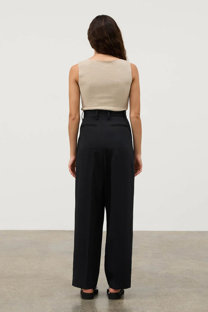 Zulu & Zephyr - Black Recycled Tailored Pant - Black