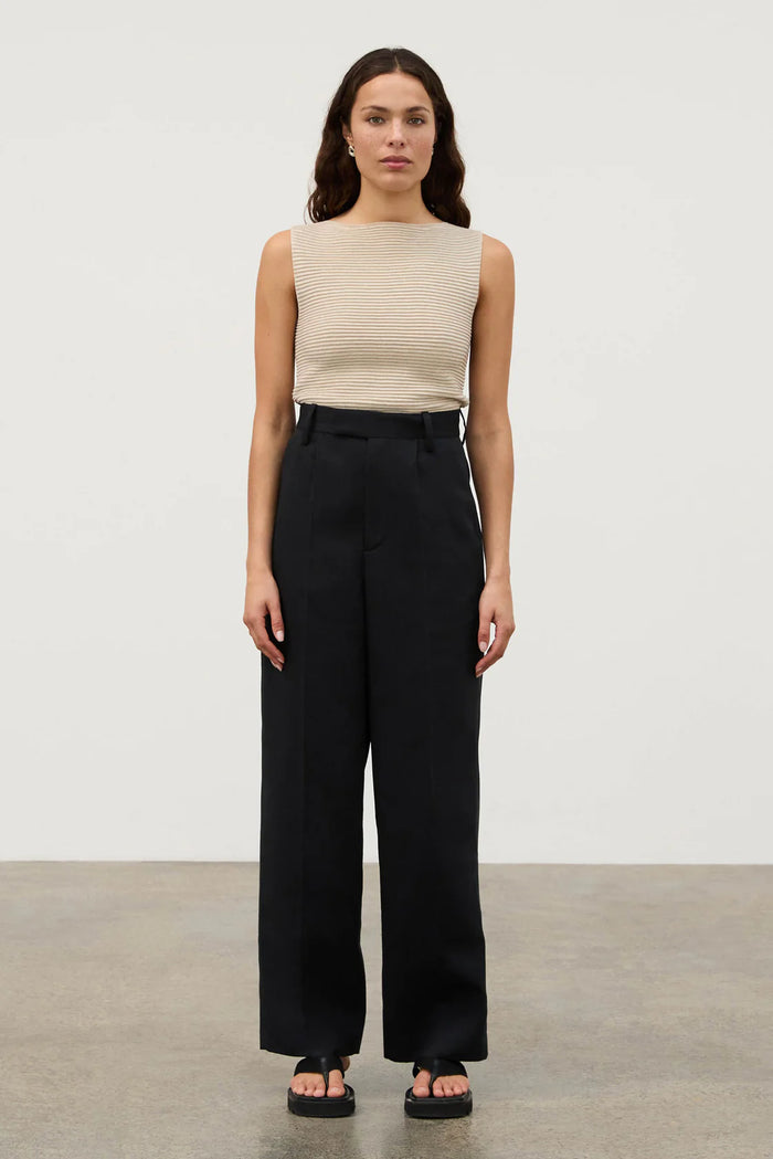 Zulu & Zephyr - Black Recycled Tailored Pant - Black