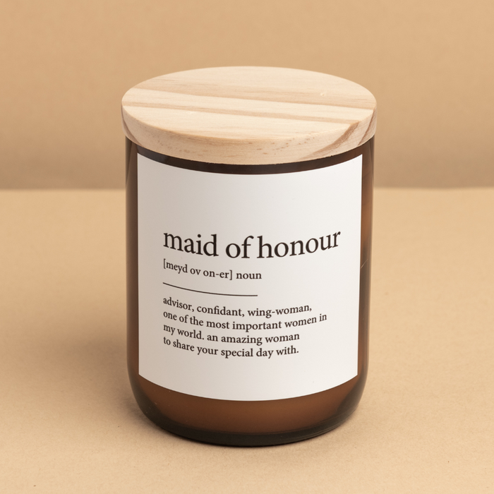The Commonfolk Collective - Dictionary Meaning Soy Candle - Maid Of Honour - Palm Desert